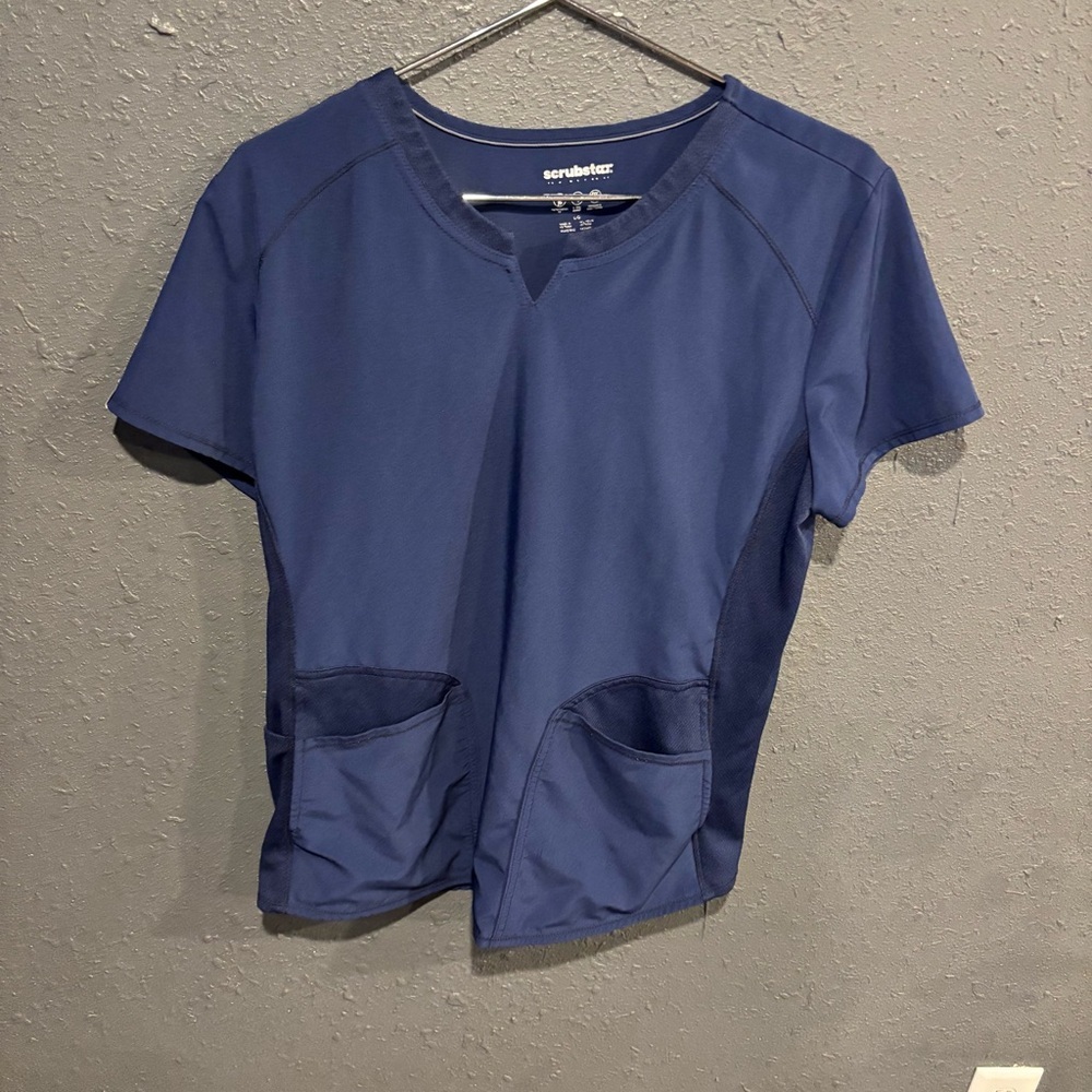 Women’s ScrubStar Navy Blue Scrub Top